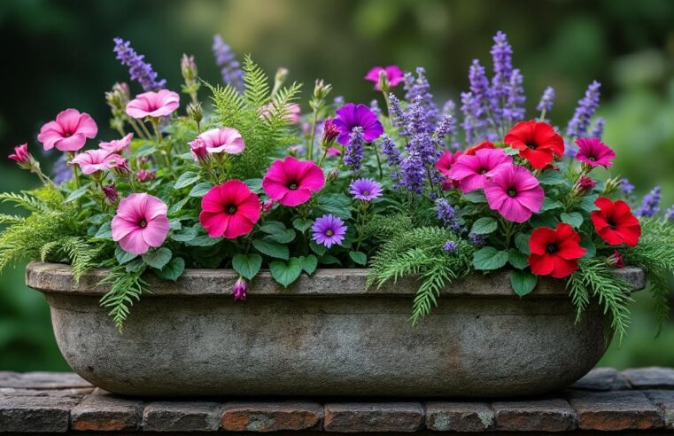 Variétés à privilégier : que planter dans une auge en pierre pour un effet immédiat