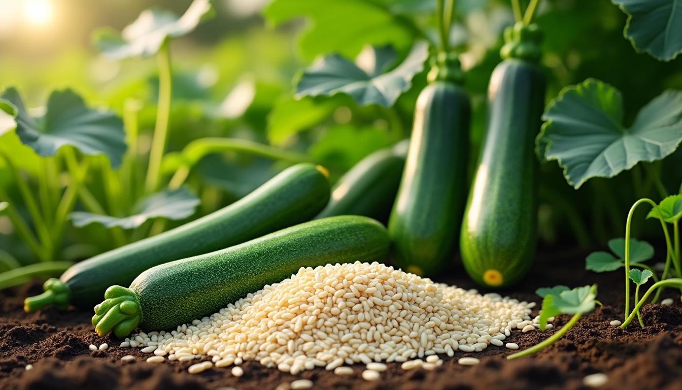 Pourquoi mettre du riz au pied des courgettes est une méthode validée par les experts