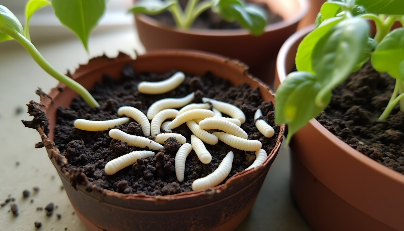 découvrez des méthodes naturelles et efficaces pour éliminer les gros vers blancs de vos pots de fleurs et protéger vos plantes sans produits chimiques.