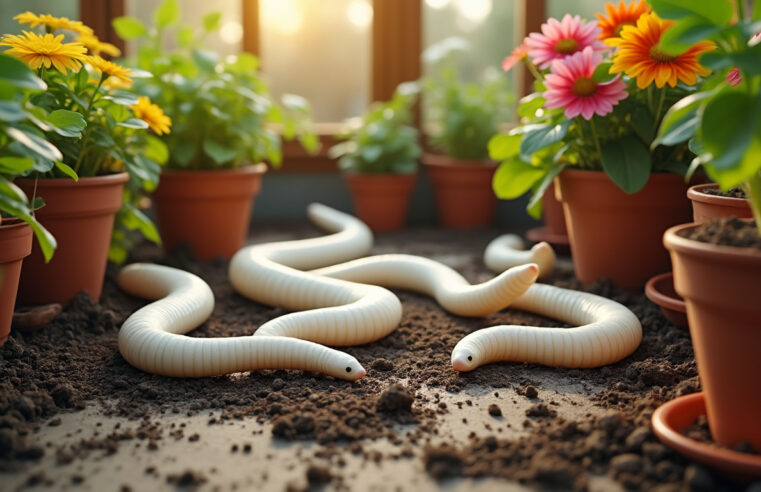 Gros vers blancs dans les pots de fleurs : les méthodes naturelles pour s’en débarrasser