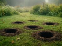 découvrez l'origine des trous sans monticule dans votre jardin et comment les identifier pour mieux les gérer.