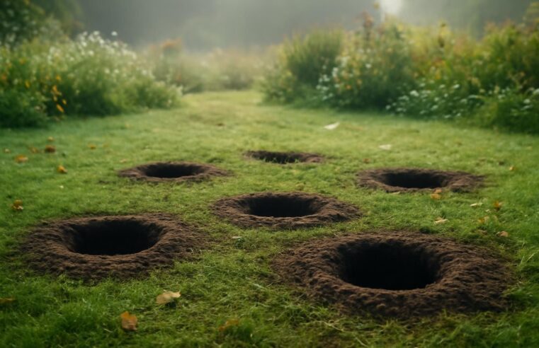 découvrez l'origine des trous sans monticule dans votre jardin et comment les identifier pour mieux les gérer.