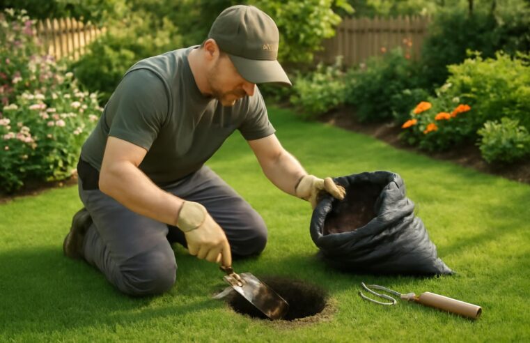 Comment gérer un trou de 10 cm dans mon jardin : conseils pratiques pour le réparer
