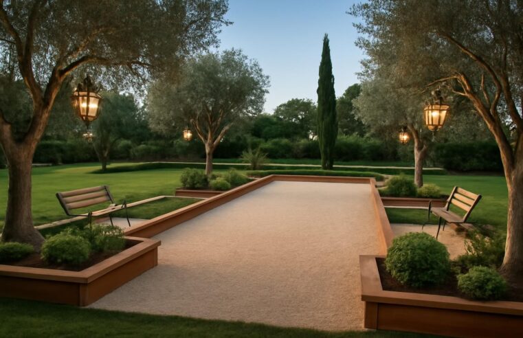 Inspiration pour la déco d&rsquo;un terrain de pétanque à couper le souffle