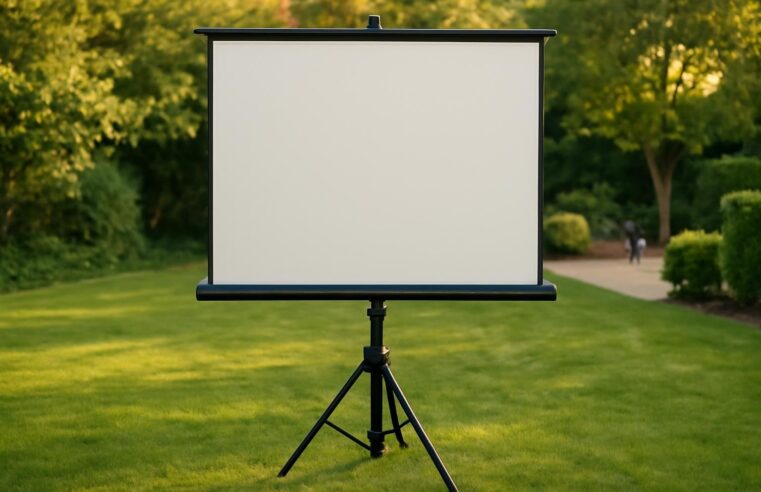 La bonne taille dehors : régler recul et hauteur d’un écran de projection