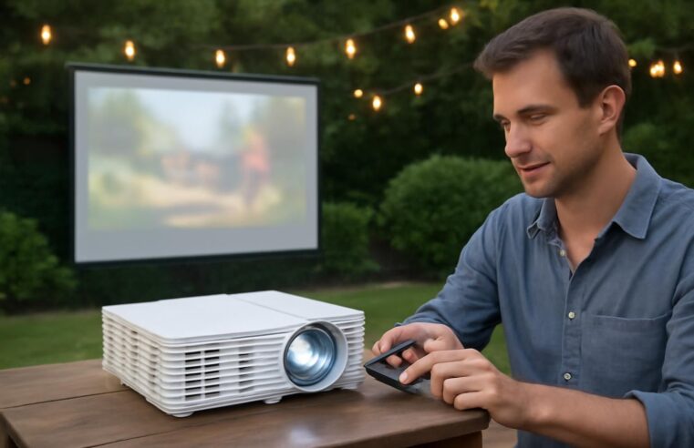 découvrez comment régler votre vidéoprojecteur acer pour profiter d'une image lisible en extérieur, même avec la lumière ambiante du jardin.