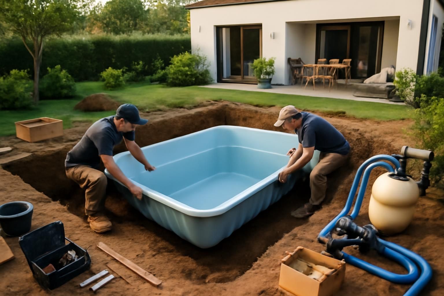 Coût détaillé pour installer une piscine coque : guide