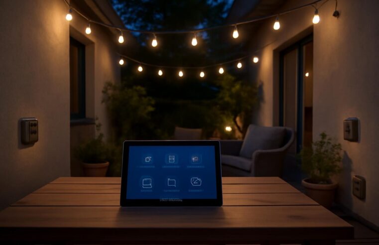 découvrez comment contrôler vos scènes de terrasse avec des lumières et des prises ip44 directement depuis votre tablette windows pour plus de confort et de sécurité.