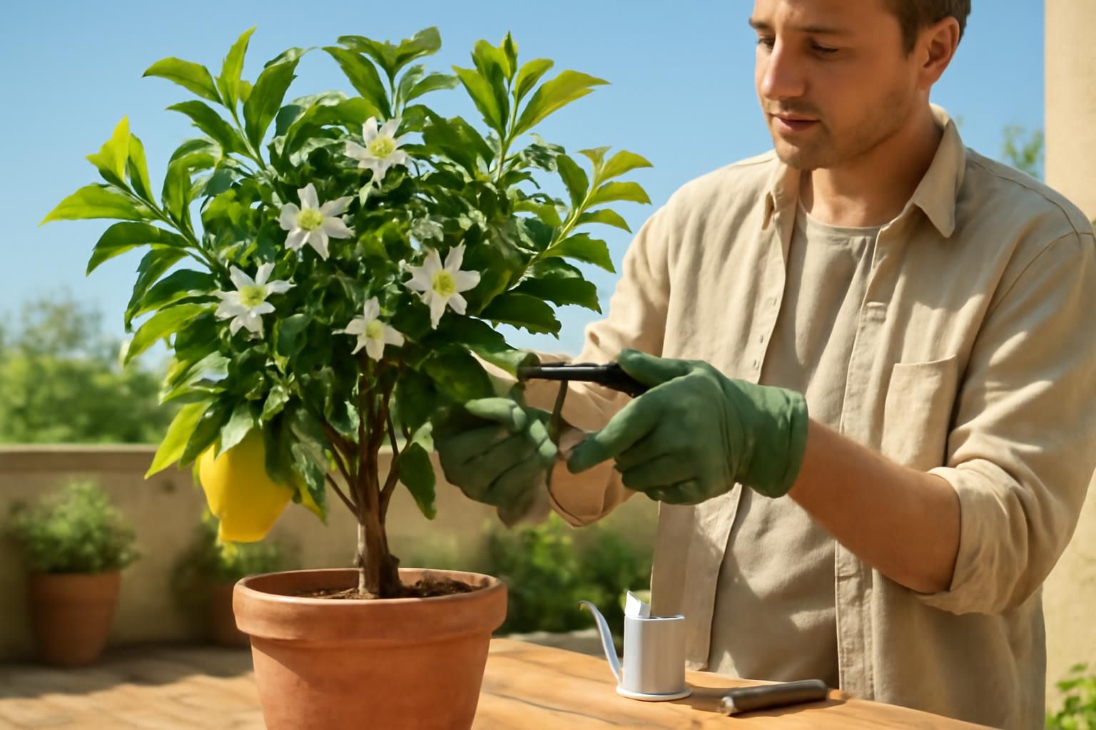 Découvrez comment et quand tailler les citronniers en pot pour une meilleure floraison