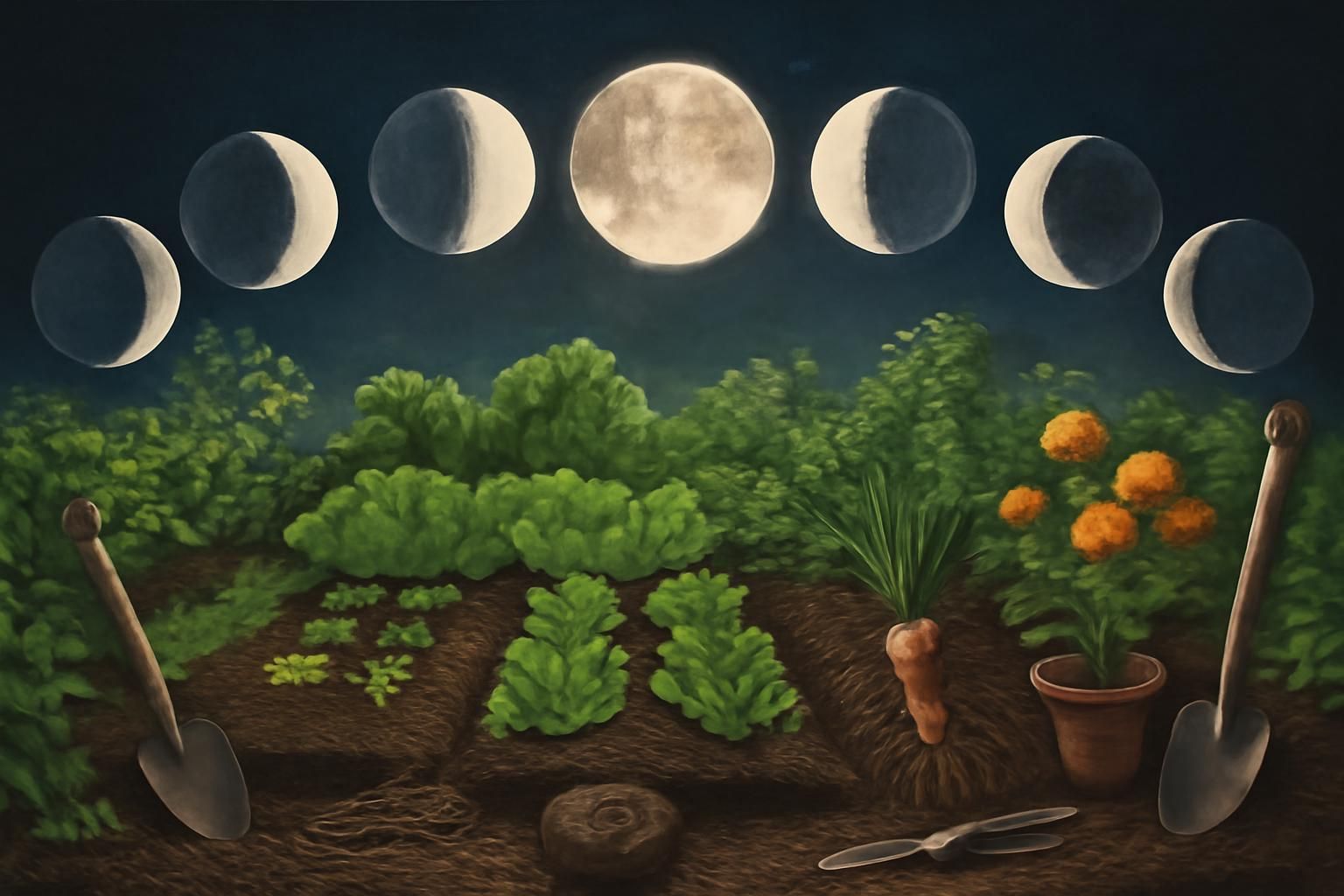 Le calendrier lunaire du jardiner : quand semer et récolter selon les phases de la lune
