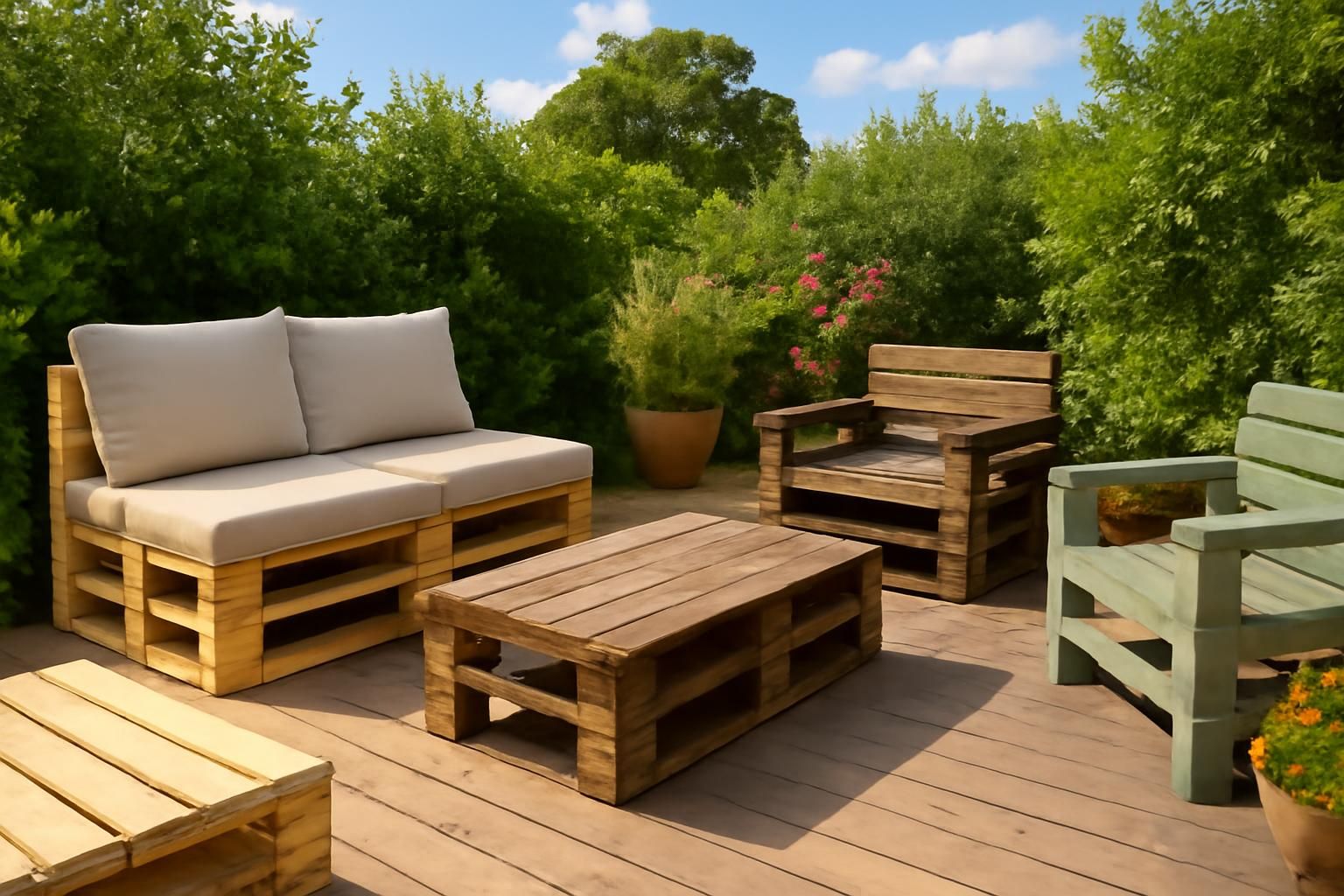 Mobilier de jardin en palette : quelles palettes choisir