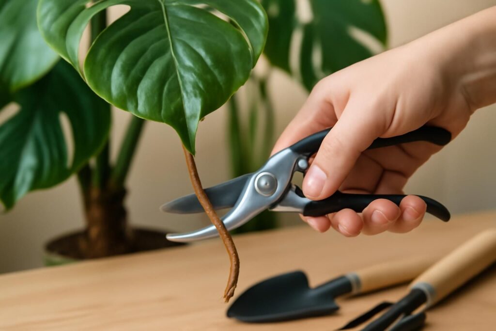 Comment couper la racine de la monstera pour favoriser une meilleure croissance