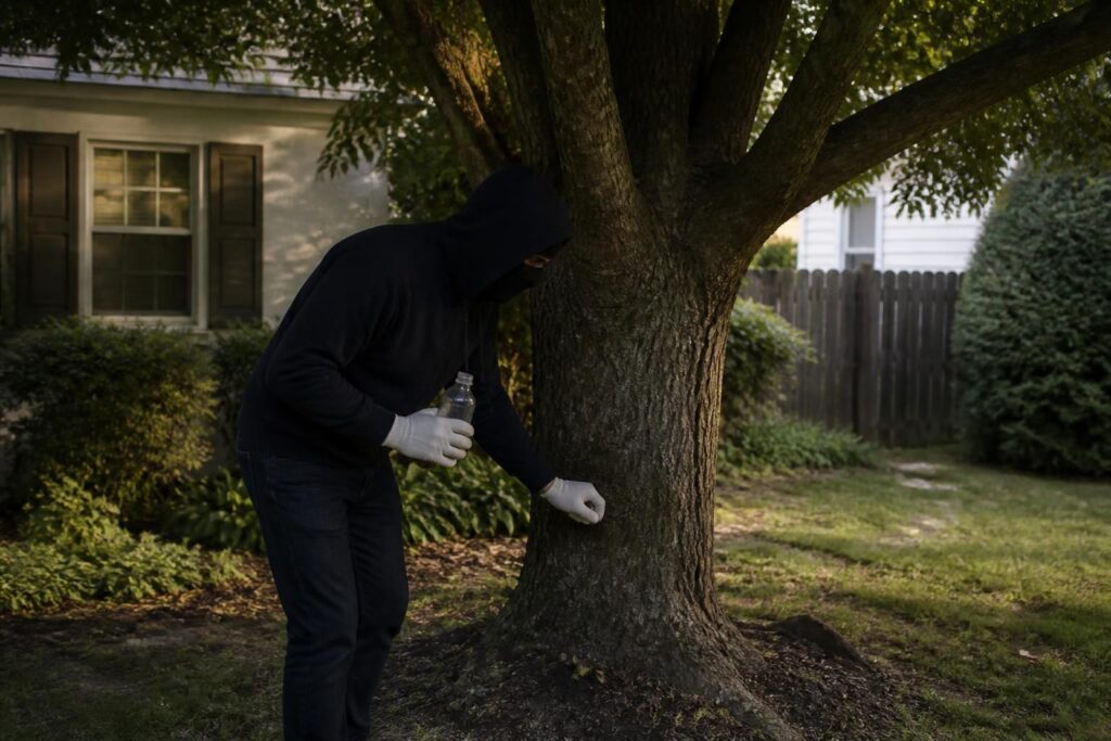 Comment faire mourir l&rsquo;arbre de mon voisin sans se faire prendre ?
