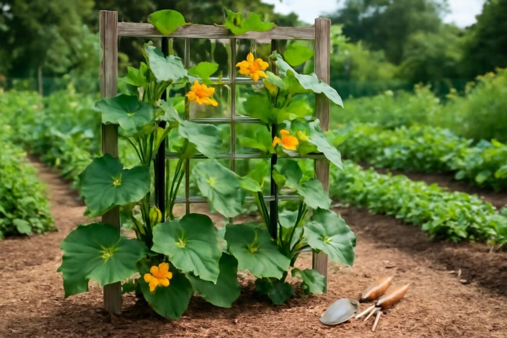 Comment faire pousser des courgettes verticalement pour optimiser l&rsquo;espace de jardinage