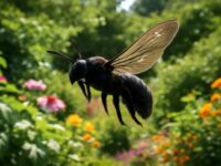 découvrez comment identifier facilement un gros insecte noir volant dans votre jardin grâce à nos conseils pratiques et descriptions détaillées.