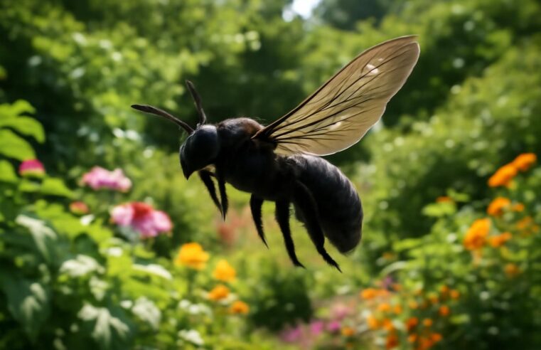 découvrez comment identifier facilement un gros insecte noir volant dans votre jardin grâce à nos conseils pratiques et descriptions détaillées.