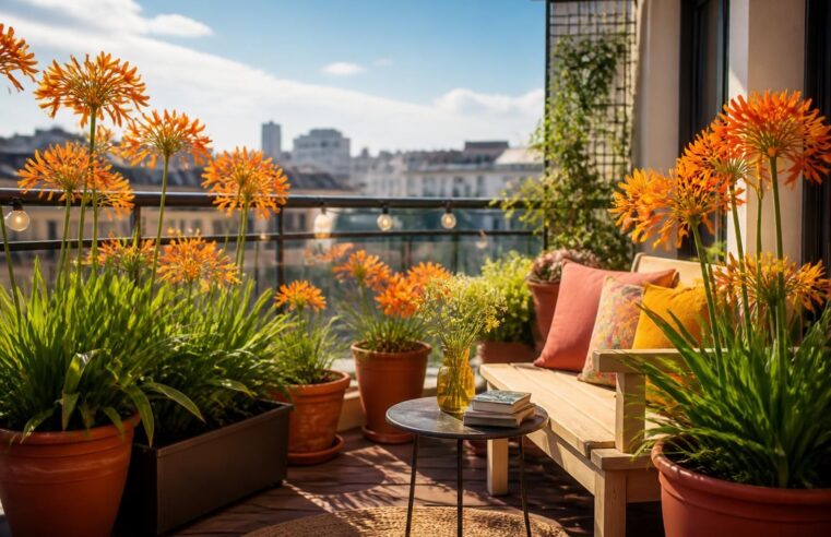 découvrez comment décorer élégamment votre balcon avec des agapanthes oranges grâce à nos astuces pratiques et idées originales pour un espace convivial et coloré.
